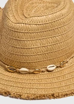 Neutral Shells Straw Hat