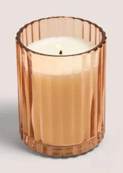 Orange Floral Meadow Cottage Candle