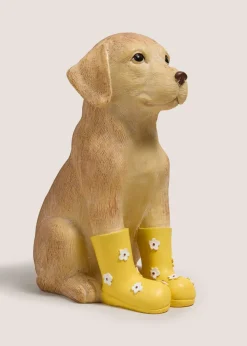 Outdoor Dog Ornament With Wellies