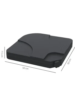 Outsunny 4 PCs Cantilever Parasol Weights Water & Sand Filled (15L)