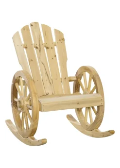 Outsunny Adirondack Rocking Chair Porch Poolside Garden Lounging