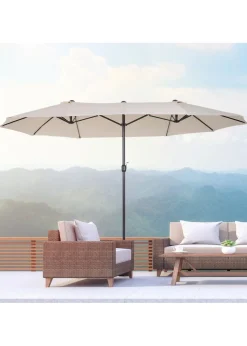 Outsunny Double-Sided Garden Parasol (4.6m) - NO BASE