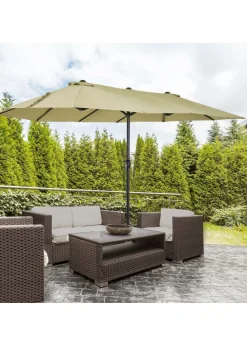 Outsunny Double-Sided Garden Parasol (4.6m) - NO BASE
