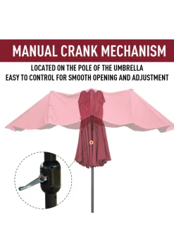Outsunny Double-Sided Garden Parasol (4.6m) - NO BASE