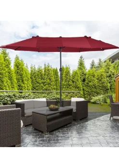Outsunny Double-Sided Garden Parasol (4.6m) - NO BASE