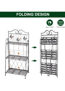 Outsunny Freestanding 3-Tier Garden Plant Stand