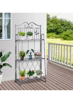 Outsunny Freestanding 3-Tier Garden Plant Stand