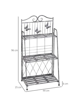 Outsunny Freestanding 3-Tier Garden Plant Stand