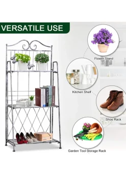 Outsunny Freestanding 3-Tier Garden Plant Stand