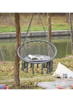 Outsunny Hanging Garden Hammock Chair with cotton