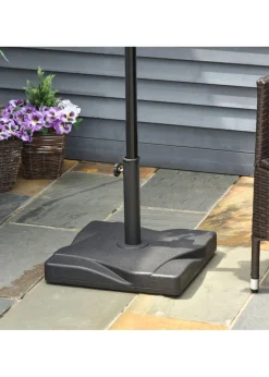 Outsunny 20KG Square Garden Parasol Base (Fits Φ32mm,Φ38mm,Φ48mm Parasol)