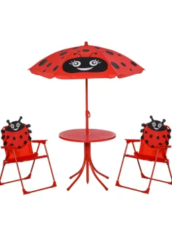 Outsunny Kids Ladybird Folding Picnic Table