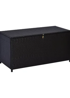 Outsunny Large Rattan Storage Box Garden Chest