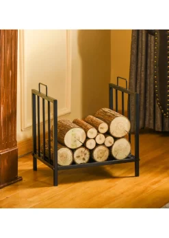 Outsunny Metal Firewood Log Holder  Firewood Rack