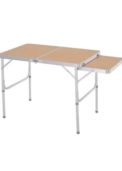 Outsunny Portable Aluminium Picnic Table with Side Desktop (90x70cm)