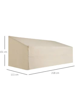 Outsunny Waterproof Outdoor Furniture Cover for Three Seater Sofa (218cm x 111cm x 101cm)