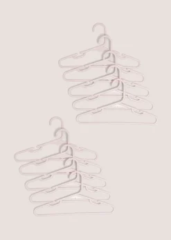 10-Pack Pink Kids Plastic Hangers