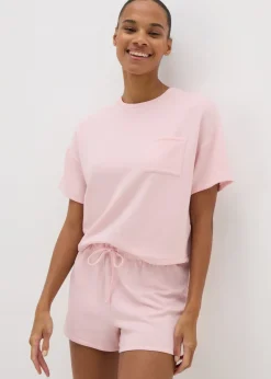 Pale Pink T-Shirt & Shorts Pyjama Set