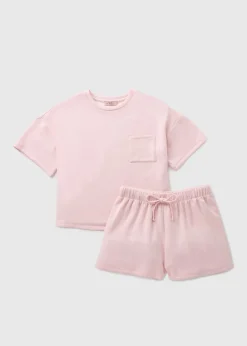 Pale Pink T-Shirt & Shorts Pyjama Set