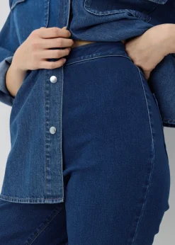 Papaya Petite Dark Wash High Waisted Jeans