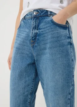 Papaya Petite Mid Wash Mom Jeans