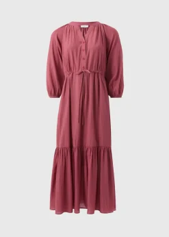 Papaya Petite Pink Raglan Shirt Midi Dress