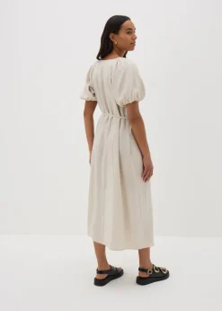 Papaya Petite Stone Tie Midi Dress