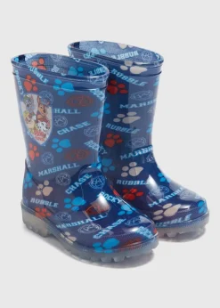 Paw Patrol Blue Light Up Wellies (Younger 4-12)