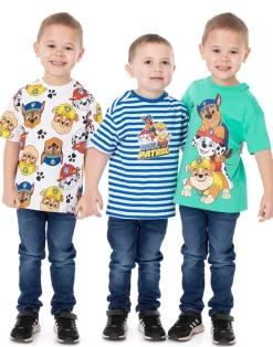 Paw Patrol Boys Multicoloured Character Pack of 3 T-Shirts (2 - 7 Years)