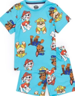 Paw Patrol Characters Kids Shortie Multi Coloured Pyjamas (2-7 Years)
