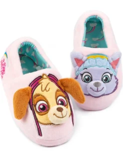 Paw Patrol Girls Multicoloured Character Slip On Loafer Slippers (6 - 12 Younger)