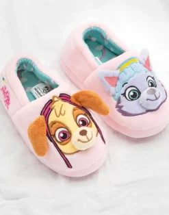 Paw Patrol Girls Multicoloured Character Slip On Loafer Slippers (6 - 12 Younger)