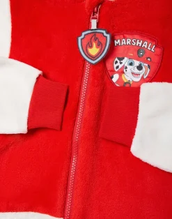 Paw Patrol Marshall Applique Face Unisex Kids Red Onesies (2-7 Years)