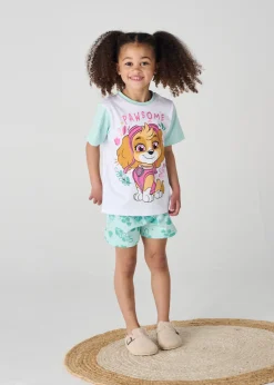 Paw Patrol Mint Girls Short Pyjama Set  (3 - 6 Years)