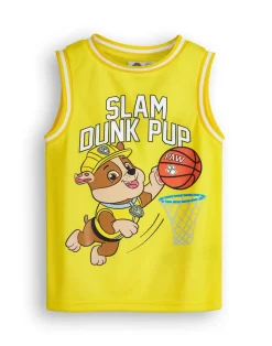 Paw Patrol Rubble Kids Yellow Basketball Set (2-7 Years)