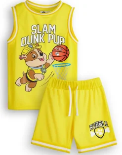 Paw Patrol Rubble Kids Yellow Basketball Set (2-7 Years)