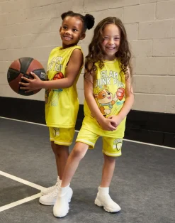 Paw Patrol Rubble Kids Yellow Basketball Set (2-7 Years)