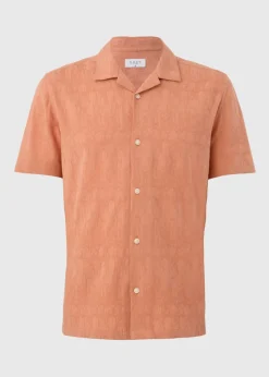Peach Jacquard Shirt