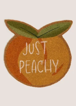 Peach Shaped Door Mat
