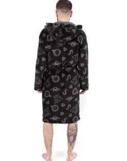 Peaky Blinders Black Icons Bathrobe
