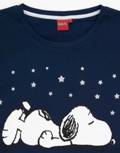 Peanuts Blue Snoopy Short Sleeve Short Leg Pyjama Set