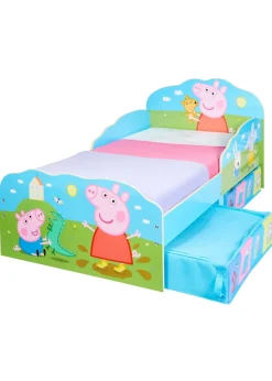 Peppa Pig Blue Playtime Toddler Bed with Storage