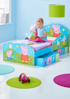 Peppa Pig Blue Playtime Toddler Bed with Storage