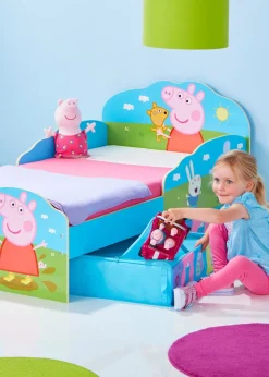 Peppa Pig Blue Playtime Toddler Bed with Storage