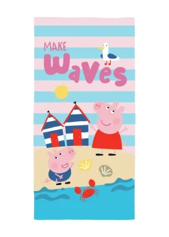 Peppa Pig Blue Waves Beach Pool Towel