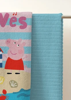 Peppa Pig Blue Waves Beach Pool Towel