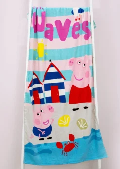 Peppa Pig Blue Waves Beach Pool Towel