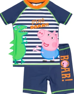Peppa Pig Boys Blue 2 Piece Swim Set (12 Months-6 Years)