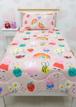 Peppa Pig Lovely Coverless Quilt Reversible Duvet Set