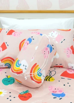 Peppa Pig Lovely Coverless Quilt Reversible Duvet Set